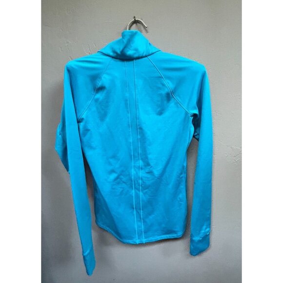 Under Armour Women's ColdGear 1/2 Zip Pullover Top Baselayer Blue Small/Medium - Picture 2 of 8